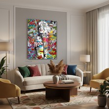 Tablonhazır Dikey Kanvas Tablo Salon Duvar Tablosu Mariliyn9 Yeni Ev Hediyesi Ofis Tablosu