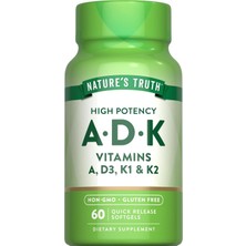 Nature's Truth Nature’s Truth Vitamin Adk Softgels 60’lı | A + D3 + K Vitamin Kombinasyonu
