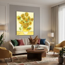 Tablonhazır Dikey Kanvas Tablo Salon Duvar Tablosu Vangogh 47 Yeni Ev Hediyesi Ofis Tablosu