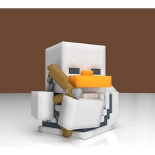 Tubbz Minecraft Skeleton Boxed Lisanslı Cosplay Ördek Collectible Figür