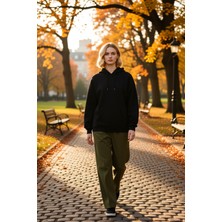Benerly Kadın Kapüşonlu Düşük Kol Oversize Sweatshirt Fonksiyonel Dayanıklı Kaliteli Konforlu Spor