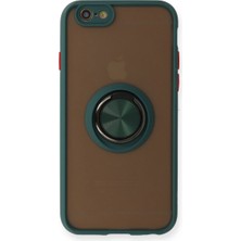 Eco Port Iphone 6 Kılıf Montreal Yüzüklü Silikon Kapak - Yeşil