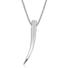 Özcömert Silver Gümüş Fil Dişi Kolye