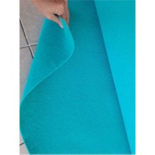 KADİRTARIM Rip Halıfleks 2 x 25 Metre Turkuaz Ofis Fuar Halısı Rip Halı Ucuz Halıfilex