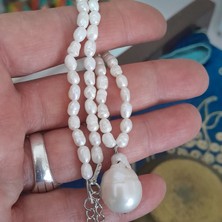 Gerçek Barok Inci Kolye