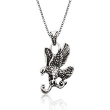 Özcömert Silver Gümüş Kartal Erkek Kolye