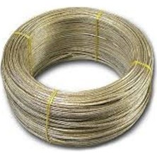 KADİRTARIM 20 Metre Izoleli Çelik Halat 4 mm Izoleli Halat Çelik Halat Izoleli Çelik Çamaşır Ipi 4 mm