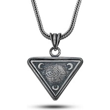 Özcömert Silver Gümüş Osmanlı Tuğrası Hilal Cevşen Kolye