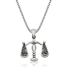 Özcömert Silver Gümüş Adalet Terazisi Kolye