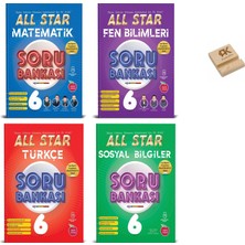 Newton Yayınları 6. Sınıf All Star Matematik Fen Türkçe ve Sosyal Soru Bankası 4lü Settelefon Standı