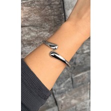 Nunu Takı Damla Gümüş Kelepçe