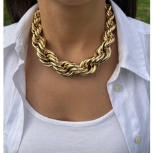 Nunu Takı Kalın Burgu Kısa Kolye