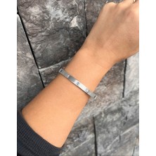 Nunu Takı Desenli Gümüş Kelepçe