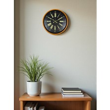 Buffer Zentime 36 cm Turuncu Dekoratif Duvar Saati