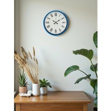 Buffer Zentime 36 cm Mavi Dekoratif Duvar Saati