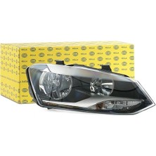 Hella 1EE247051021 Volkswagen Polo Sağ Far Elektrikli 2009 > 2014