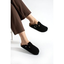 Mycorni Unisex Kapalı Sabo Terlik – Süet Deri, Taba Renk, Anatomik Mantar Taban