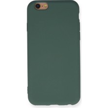 Eco Port Iphone 6 Kılıf Nano Içi Kadife Silikon - Koyu Yeşil