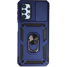 Eco Port Samsung Galaxy A23 4g Kılıf Pars Lens Yüzüklü Silikon - Lacivert