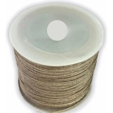 Paraşüt Ipi, Bileklik-Kolye Örgü Ipi 1 mm 50 Metre Vizon