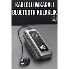 Shopwave Kablolu Bluetooth Kulaklık Kulak Içi Stereo Mikrofonlu Dijital Göstergeli
