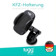 Tugg Germany CH229 Araç Telefon Tutucu – 360° Ayarlanabilir, Manyetik Güçlü Tutuş, Vakumlu Sabitleme