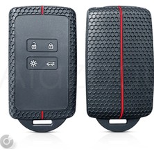 Alazpay Renault Clio 5 Megane E-Tech Austral Koleos Kadjar Captur Zoe Silikon Desen Anahtar Kılıfı