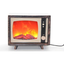 Epilons Tv Tasarımlı Ledli Şömine Lamba