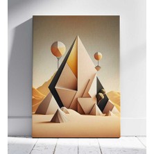 Çöl Geometrisi Kanvas Tablo Duvar Resim
