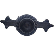 Skygo Antika Tarz Dekoratif Pirinç Çizgili Düğme - 35X100 Mm, Büyük, Oksit