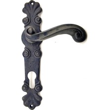 Skygo Antika Tarz Dekoratif Pirinç Okyanus Banyo Kapı Kolu - 230X46 Mm, Oksit