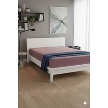 Favora %100 Pamuk Ranforce Premium Çift Kişilik Lastikli Çarşaf - Gül Ku
