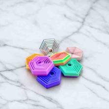 Urartu3d Altıgen Fidget Anahtarlık Hareketli