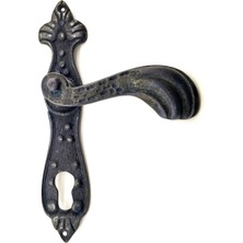 Skygo Antika Tarz Dekoratif Pirinç Mevlana Oda Kapı Kolu - 228X48 Mm, Oksit