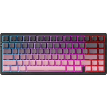 Mchose G75 Pro Black Pink %75 Matcha Latte Switch V2 Hotswap Rgb Kablosuz Ingilizce Mekanik Gaming Klavye (MC-G75-16)