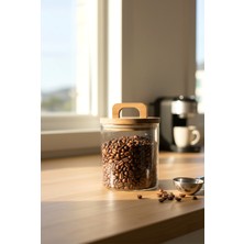 Dengi Akasya Kapak Tutmalı Cam Kavanoz 10X10CM
