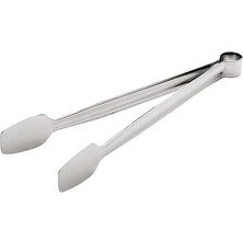 Leaf Shop Mangal Maşası, Paslanmaz Çelik, Klasik Köfte ve Izgara Için,barbekü Maşa Paslanmaz Çelik Servis Maşası Cafe Restoran Restaraunt (28 Cm)