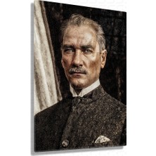 Sevgili Cam Ne Mutlu – Mustafa Kemal Atatürk – Ata Sözü Cam Tablo