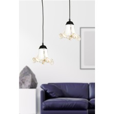 Begüsa Senta 2.li Avize Siyah No:11