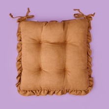 Evidea Soft Nora Sandalye Minderi - Açık Kahverengi - 40X40 cm