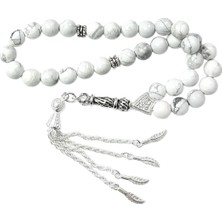 Chavin Havlit Taşlı Gümüş Kaplama Tespih EV67