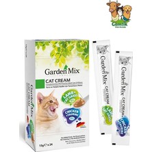 Garden Mix Kuzulu ve Tavuklu Krema Kedi Ödül Maması 15GR x 24 Adet