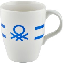 BE-KCT0022-M United Colors Of Benetton Porselen Kupa-Mavi United Colors Of Benetton Logo ve Çizgili