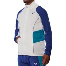 Mizuno Frontier Shadow Jacket Erkek Yağmurluk Beyaz / Mavi