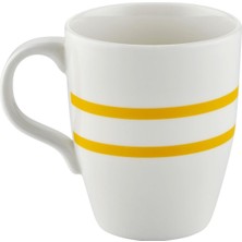 BE-KCT0022-S United Colors Of Benetton Porselen Kupa-Sarı United Colors Of Benetton Logo ve Çizgili