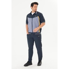 Enrico Ferry Erkek Micropoly Kumaş Kısa Kollu Eşofman Takımı Antrasit 919-A