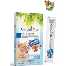 Garden Mix Taurin ve Tavuklu Krema Kedi Ödül Maması 15GR x 5 Adet