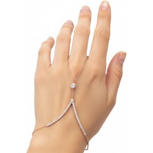 Shiny Spectra Gümüş Şahmeran Tektaş 925 Ayar Rose Renk Rodaj