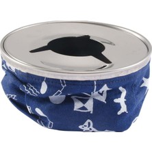 Erol Marin Tekne Kül Tablası. Paslanmaz. Kumaş Kum Kül Tablası. Mavi