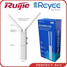 Samsung Ruıjıe Reyee RG-RAP52-OD Wi-Fi 5 AC1300 1port Gıgabıt 2x2 Mu-Mımo 2.4/5ghz Poe Adaptorsuz Outdoor Omnı Anten (360 Derece